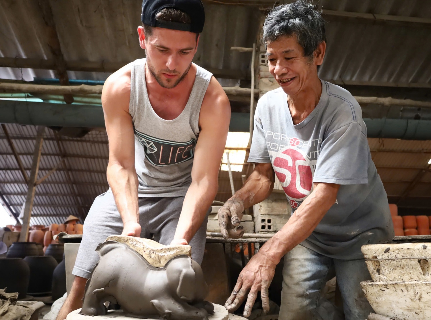 [Chùm ảnh] Từ làng gạch gốm đến không gian di sản ở Vĩnh Long