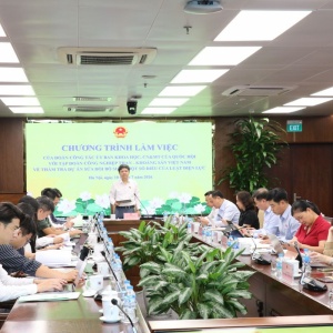 Ủy ban Khoa học, Công nghệ và Môi trường của Quốc hội làm việc với TKV về dự án Luật Điện lực sửa đổi