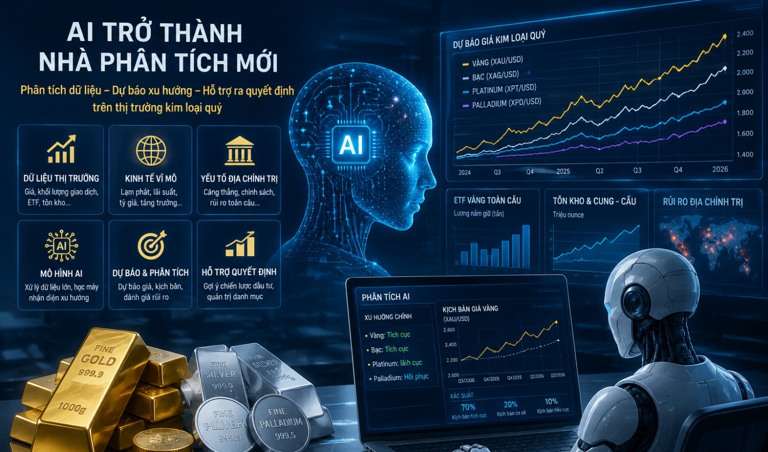Châu Á dẫn đầu về dòng vốn đổ vào vàng