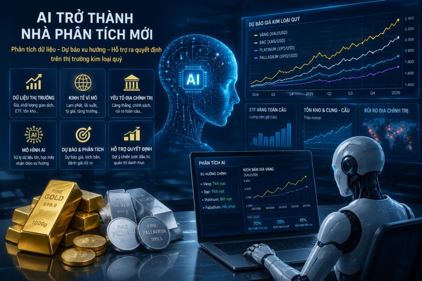 Châu Á dẫn đầu về dòng vốn đổ vào vàng