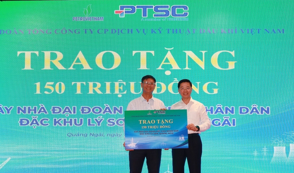 PTSC tiếp thêm nguồn lực cho an sinh, giáo dục tại đặc khu Lý Sơn