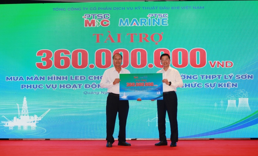 PTSC tiếp thêm nguồn lực cho an sinh, giáo dục tại đặc khu Lý Sơn PTSC tiếp thêm nguồn lực cho an sinh, giáo dục tại đặc khu Lý Sơn