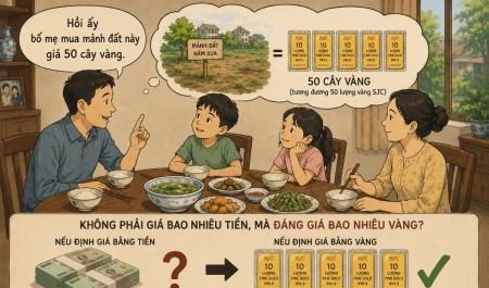 Khi nhà đất được định giá bằng vàng