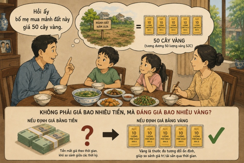Khi nhà đất được định giá bằng vàng