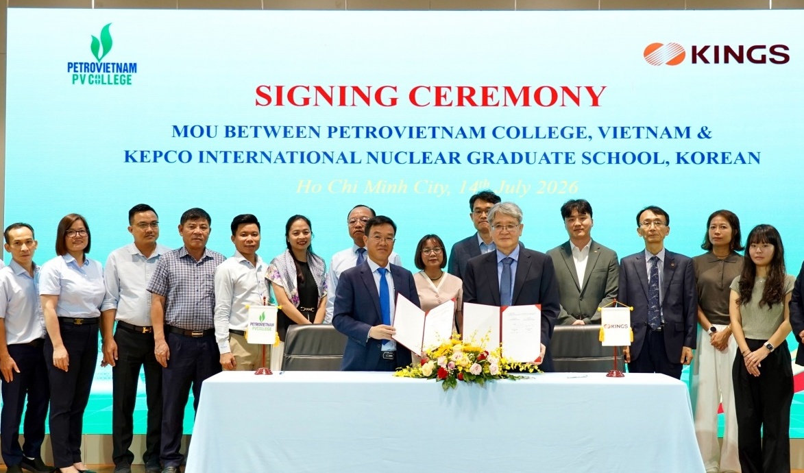 PV College và KINGS ký kết hợp tác đào tạo nguồn nhân lực hạt nhân chất lượng cao