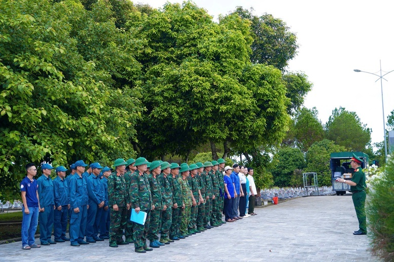 Quảng Trị: Lấy mẫu 1.952 phần mộ liệt sĩ tại Nghĩa trang liệt sĩ Vĩnh Linh