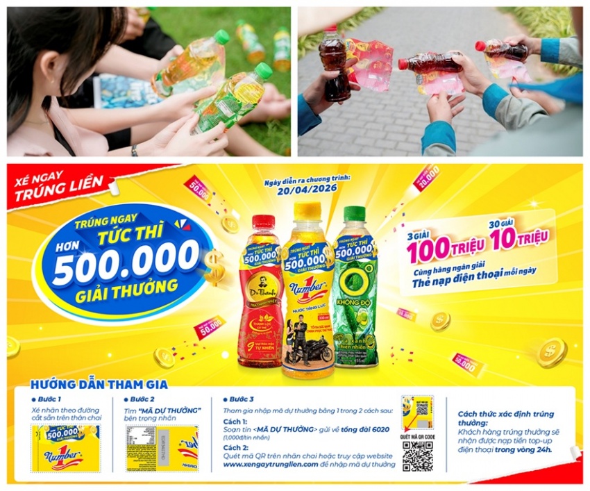 Nữ công nhân bất ngờ trúng 100 triệu đồng sau lần xé nhãn chai Number 1 giữa ca làm Nữ công nhân bất ngờ trúng 100 triệu đồng sau lần xé nhãn chai Number 1 giữa ca làm