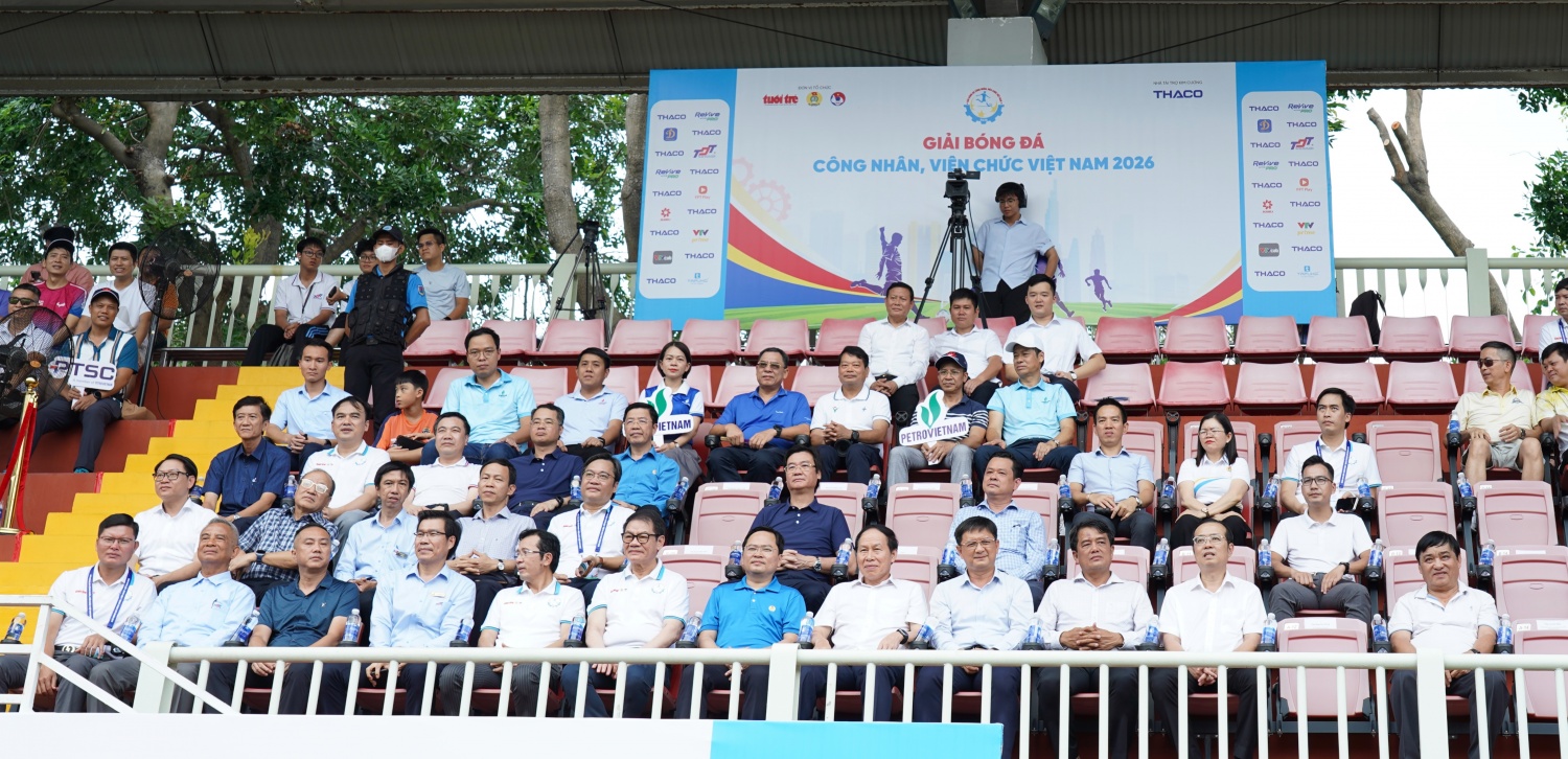 Đội bóng Công đoàn Petrovietnam đạt Huy chương Bạc tại Vòng chung kết Giải bóng đá công nhân, viên chức Việt Nam 2026 Đội bóng Công đoàn Petrovietnam đạt Huy chương Bạc tại Giải bóng đá công nhân, viên chức Việt Nam 2026