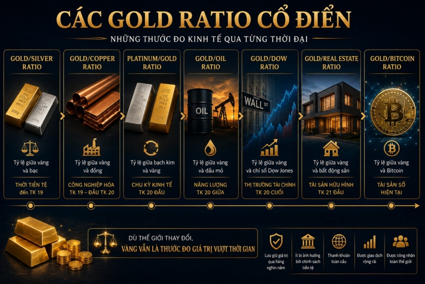 Những loại tài sản nào sẽ đủ tầm để được so sánh với vàng?