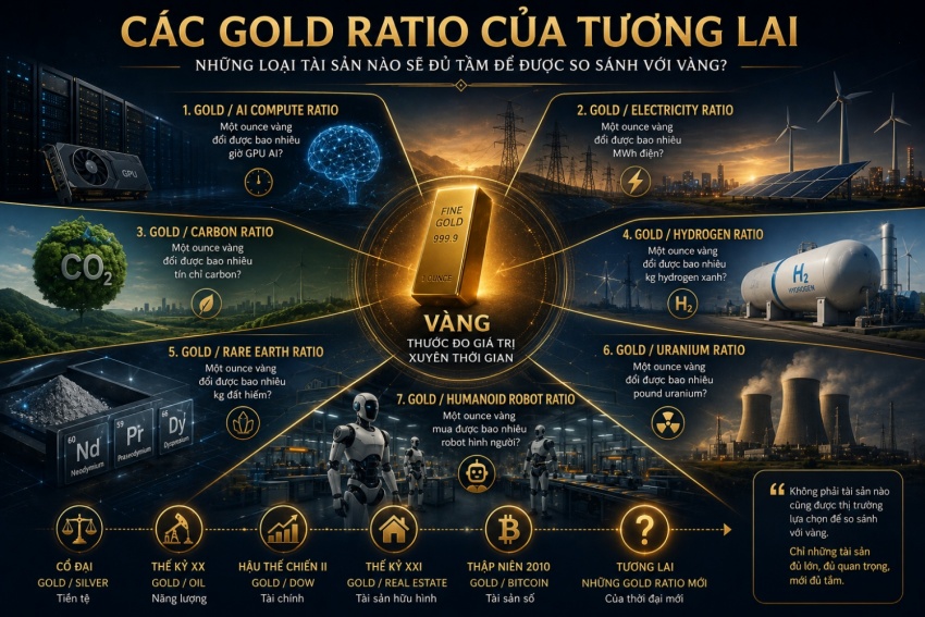 Những loại tài sản nào sẽ đủ tầm để được so sánh với vàng?