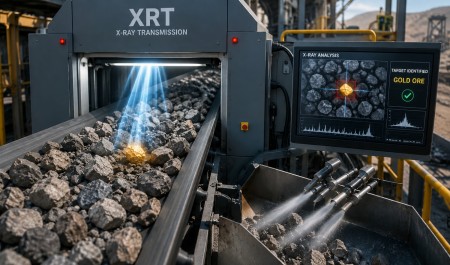 Tuyển quặng kim loại quý bằng tia X