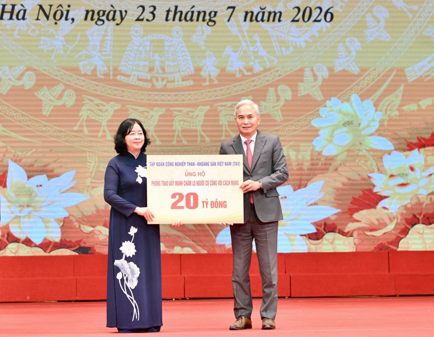 TKV ủng hộ 20 tỷ đồng chăm lo người có công với cách mạng toàn quốc năm 2026 TKV