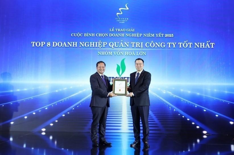 PV Drilling nhận vinh danh Top 8 Doanh nghiệp quản trị công ty tốt nhất – nhóm vốn hóa lớn năm 2025