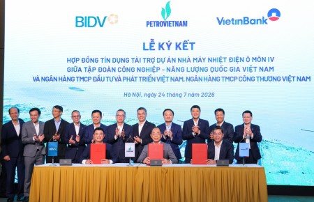 Petrovietnam ký kết hợp đồng tín dụng 7.300 tỷ đồng cho dự án Nhà máy điện Ô Môn IV