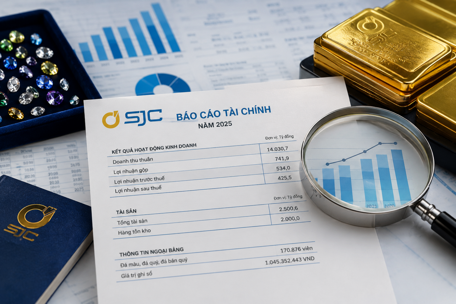 Chi tiết gây chú ý trong báo cáo tài chính SJC: 170.876 viên đá chỉ hơn 1 tỷ đồng Chi tiết gây chú ý trong báo cáo tài chính SJC: 170.876 viên đá chỉ hơn 1 tỷ đồng