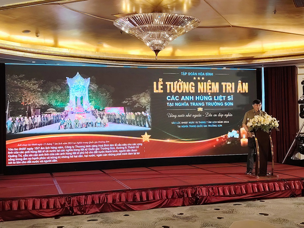 Lễ kỷ niệm 79 năm Ngày Thương binh – Liệt sỹ xúc động của Tập Đoàn Hòa Bình Lễ kỷ niệm 79 năm Ngày Thương binh - Liệt sĩ xúc động của Tập đoàn Hòa Bình