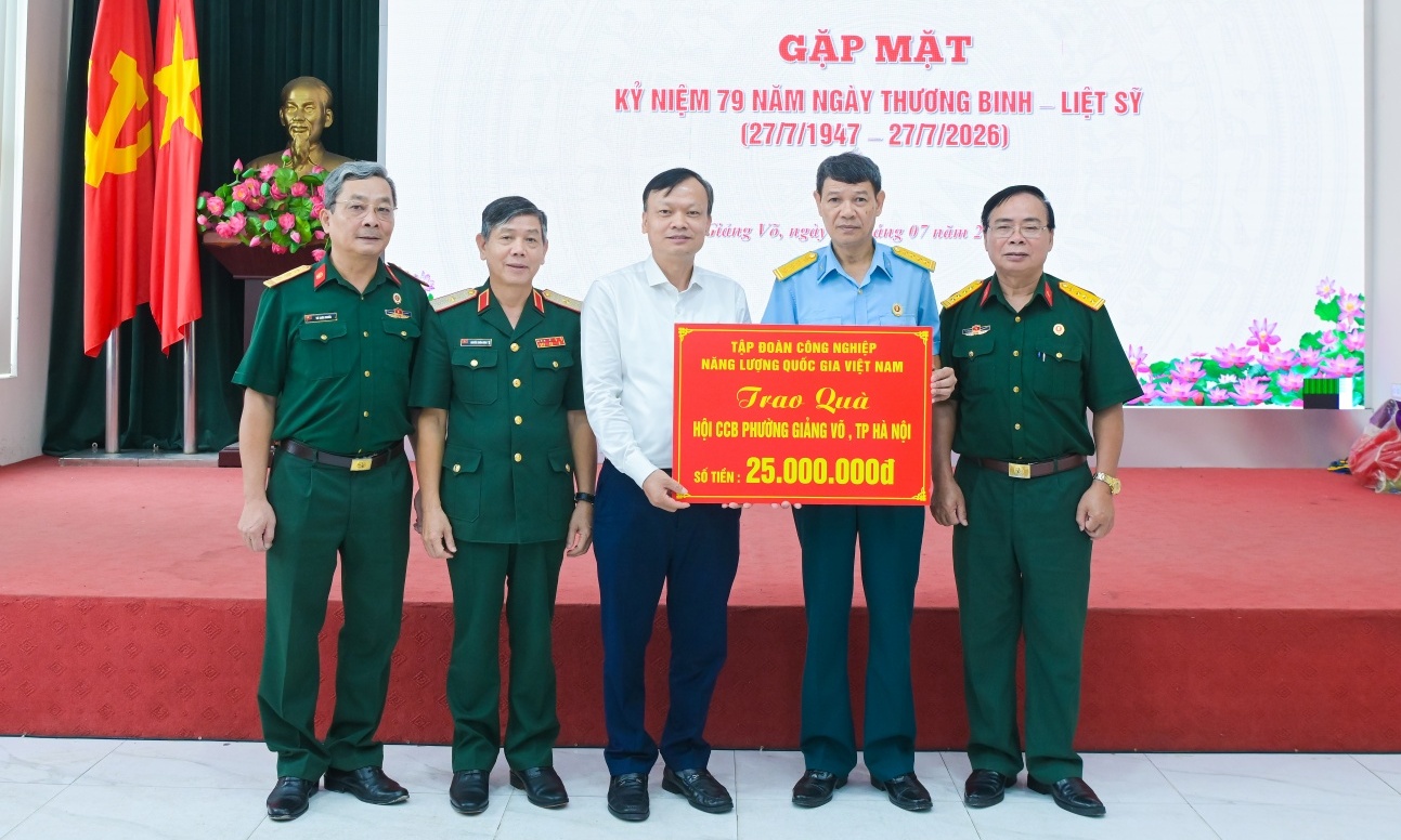 [VIDEO] Hội CCB Petrovietnam tri ân thương binh, gia đình chính sách tại phường Giảng Võ (Hà Nội)
