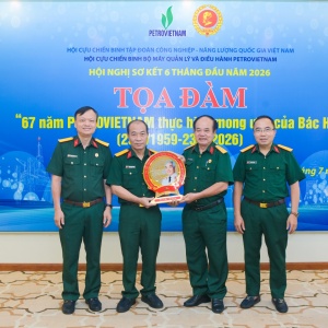 Hội CCB BMQL&ĐH Petrovietnam phát huy vai trò tiên phong, gương mẫu, hoàn thành tốt nhiệm vụ 6 tháng đầu năm 2026