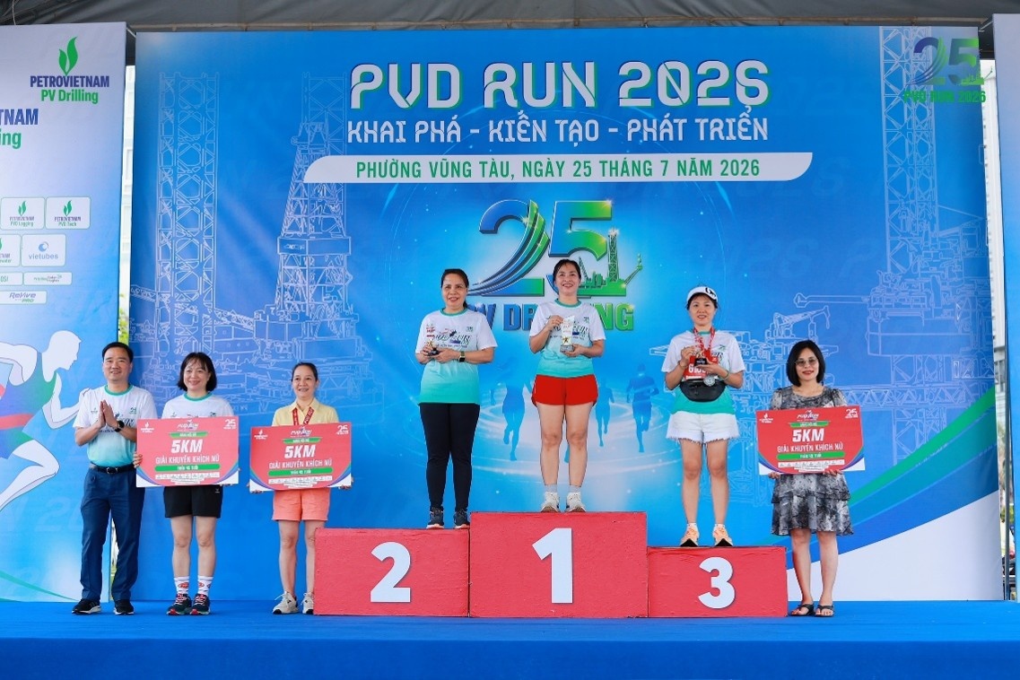 PVD RUN 2026: Hơn 1.600 vận động viên cùng lan tỏa tinh thần “Khai phá – Kiến tạo – Phát triển” PVD RUN 2026: Hơn 1.600 vận động viên cùng lan tỏa tinh thần “Khai phá - Kiến tạo - Phát triển”