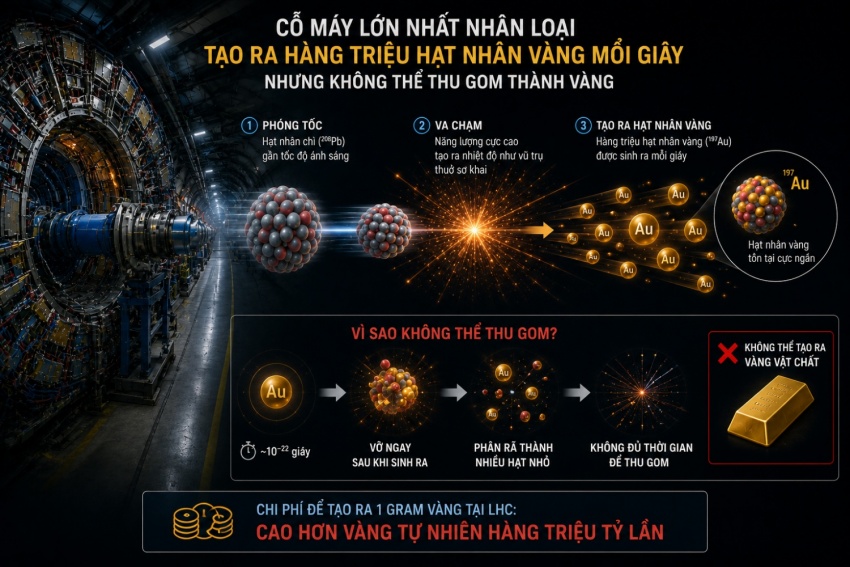 Vì sao đã tạo ra được kim cương, còn vàng và bạc thì không thể?