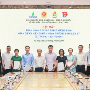 Petrovietnam gặp mặt, tri ân cán bộ là con thương binh tại Bộ máy Quản lý và Điều hành