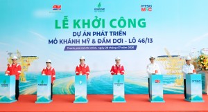 Khởi công dự án Phát triển Mỏ Khánh Mỹ và Đầm Dơi, Lô 46/13
