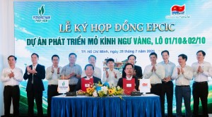 PVEP-HCM và Vietsovpetro ký kết hợp đồng EPCIC Dự án phát triển mỏ Kình Ngư Vàng (Lô 01/10&02/10)
