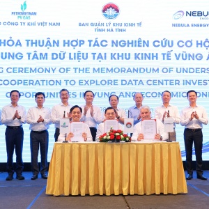 Hà Tĩnh, PV GAS và Nebula Energy hợp tác nghiên cứu đầu tư trung tâm dữ liệu tích hợp hạ tầng LNG tại Vũng Áng