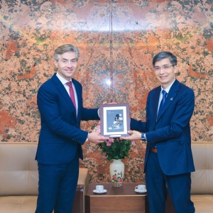 Phó Tổng Giám đốc Petrovietnam Vũ Đào Minh tiếp Bộ trưởng Bộ Ngoại giao Lithuania