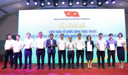 Đảng bộ Bộ máy QL&ĐH Petrovietnam kiện toàn tổ chức bộ máy các tổ chức đảng trực thuộc