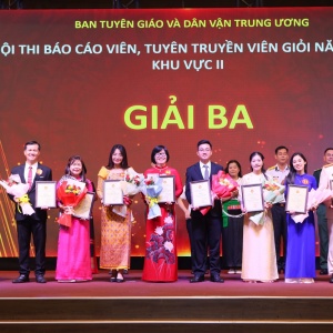 Đại diện Petrovietnam đạt giải Ba Hội thi Báo cáo viên, tuyên truyền viên giỏi Khu vực II