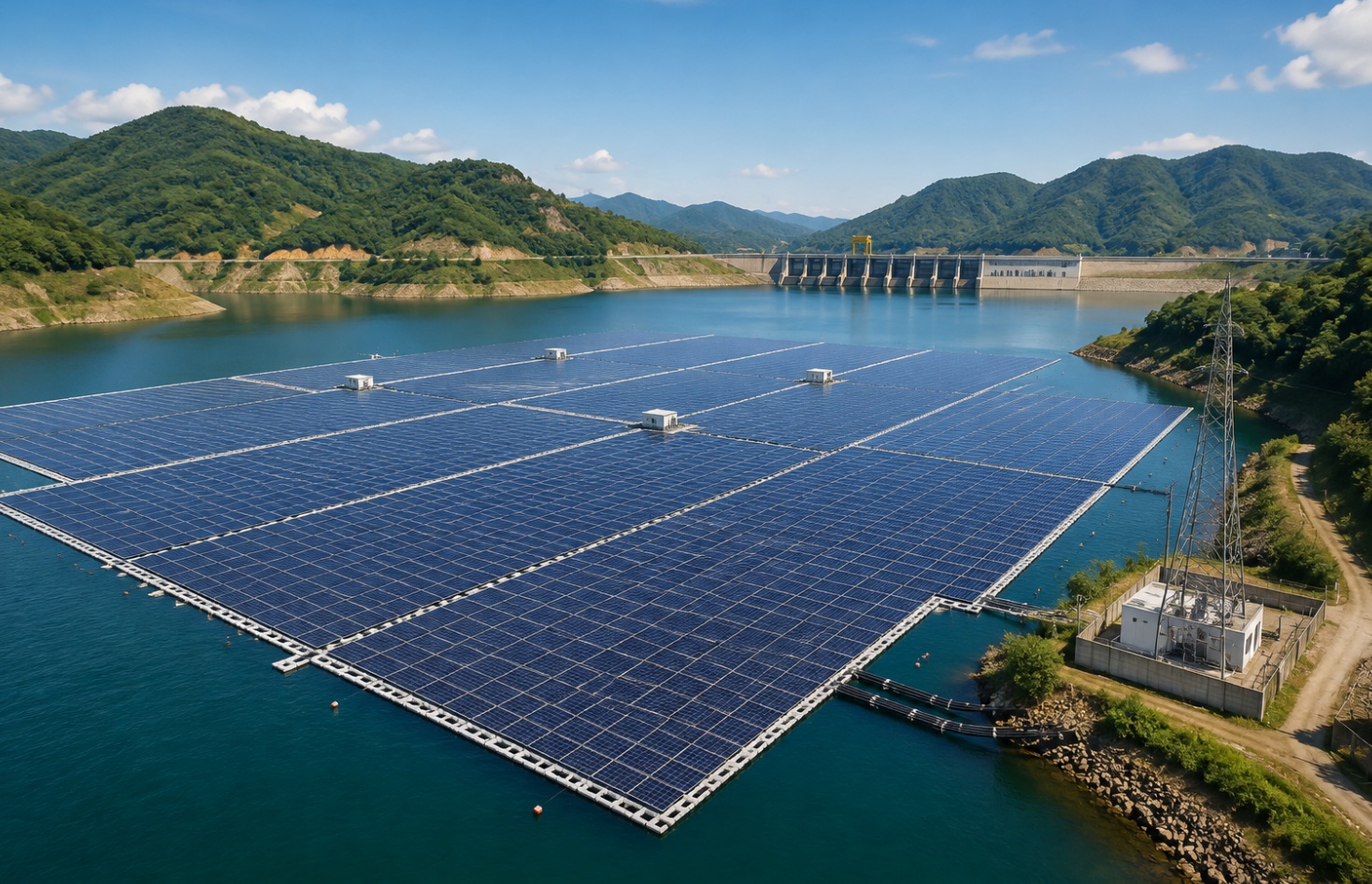 Xây nhà máy điện mặt trời nổi 240 MW trên hồ Đồng Nai 2