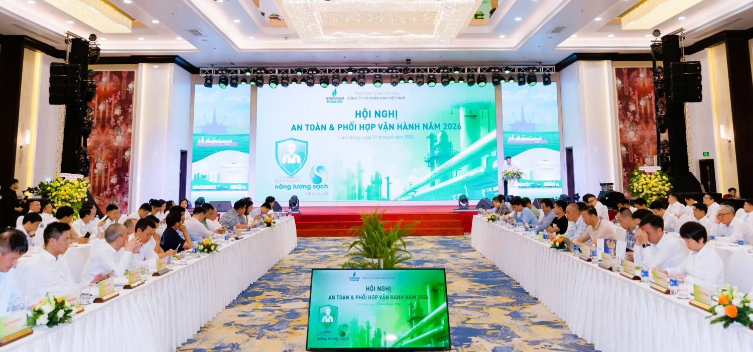 Toàn cảnh Hội nghị An toàn & Phối hợp vận hành năm 2026 của PV GAS CNG