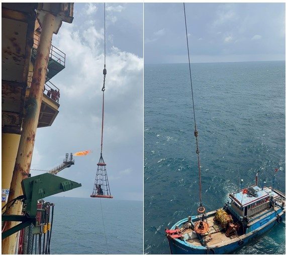 Giàn RP-3 Vietsovpetro kịp thời hỗ trợ, cấp cứu ngư dân gặp nạn trên biển Giàn RP-3 Vietsovpetro kịp thời hỗ trợ, cấp cứu ngư dân gặp nạn trên biển
