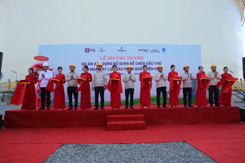 Dung Quat Refinery expands crude oil storage capacity by 12.5%