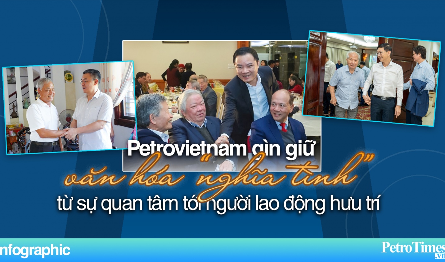 [Infographic] Petrovietnam gìn giữ văn hóa "Nghĩa tình" từ sự quan tâm tới người lao động hưu trí