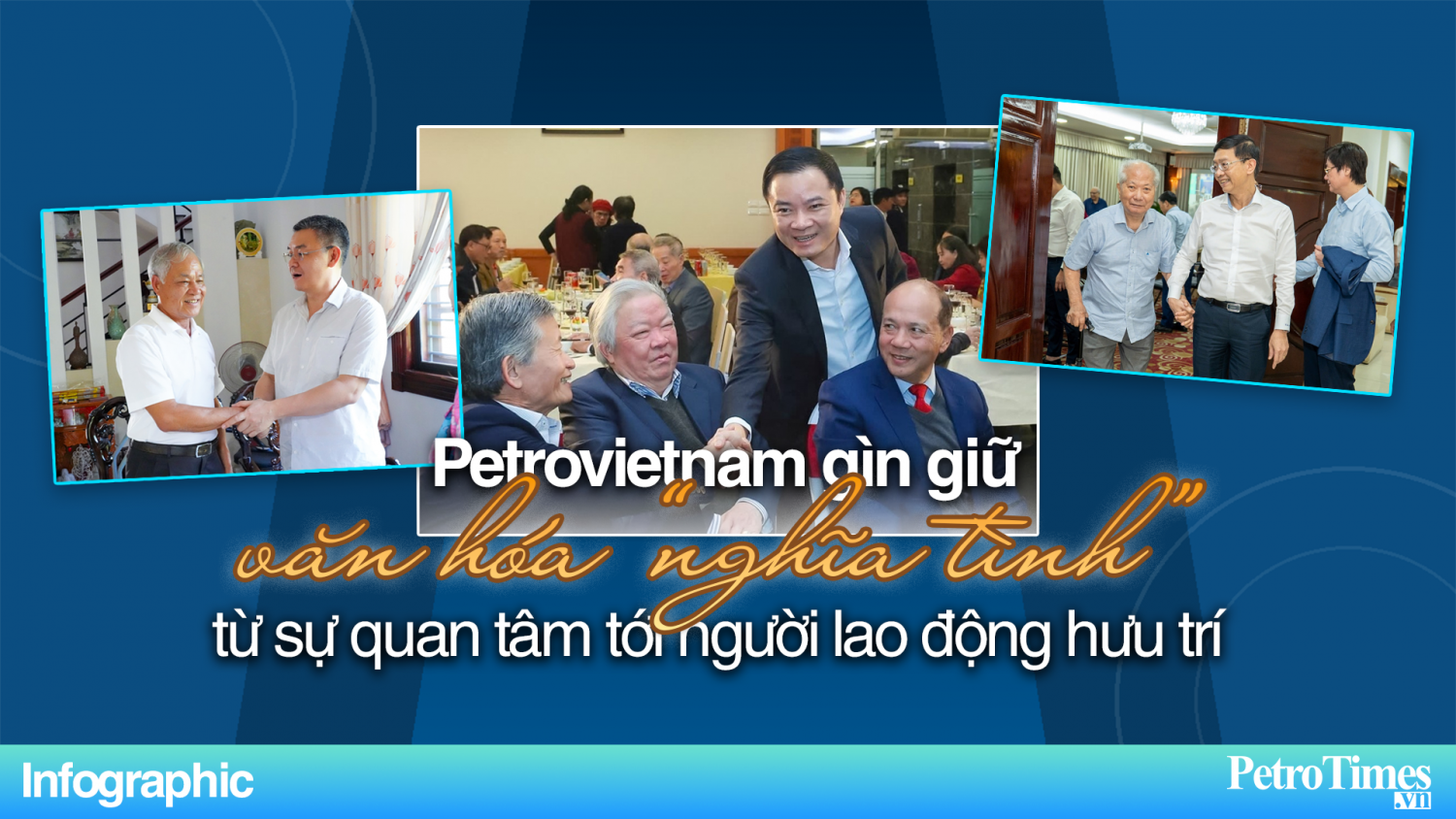 [Infographic] Petrovietnam gìn giữ văn hóa "Nghĩa tình" từ sự quan tâm tới người lao động hưu trí
