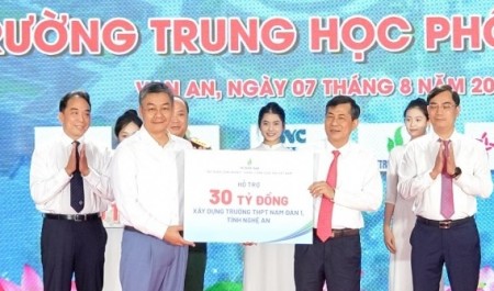 Petrovietnam chung tay cùng Nghệ An xây dựng Trường THPT Nam Đàn 1
