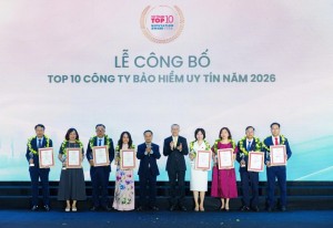 PVI được vinh danh Top 10 Công ty bảo hiểm phi nhân thọ uy tín Việt Nam năm 2026