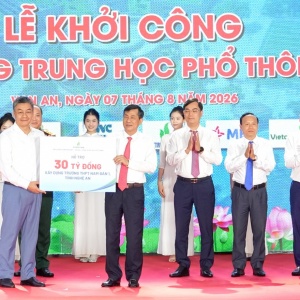 [VIDEO] Petrovietnam chung tay xây dựng Trường THPT Nam Đàn 1, chắp cánh khát vọng tri thức trên quê hương Bác