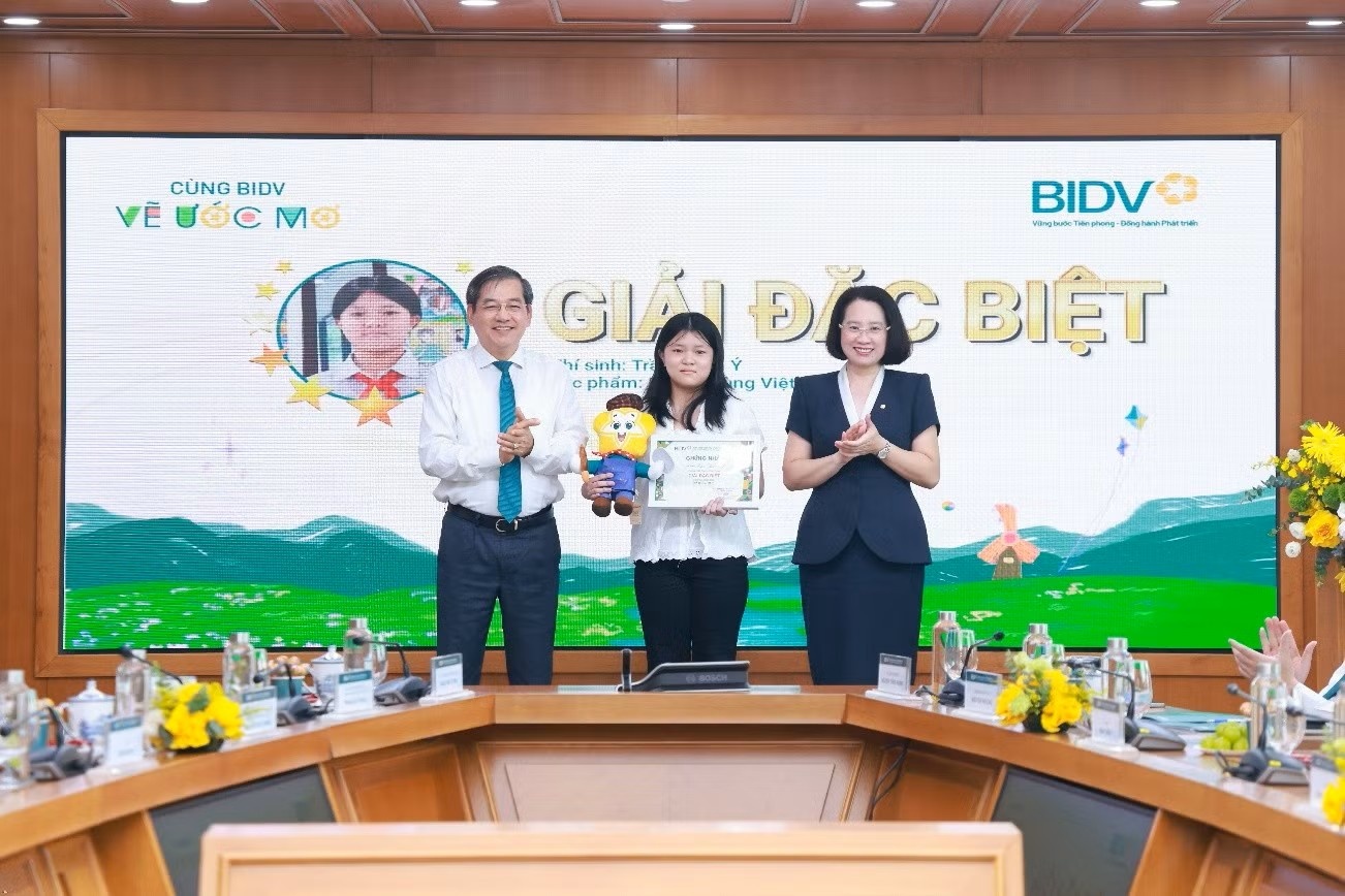 Vẽ ước mơ, 21 họa sĩ nhí được BIDV vinh danh