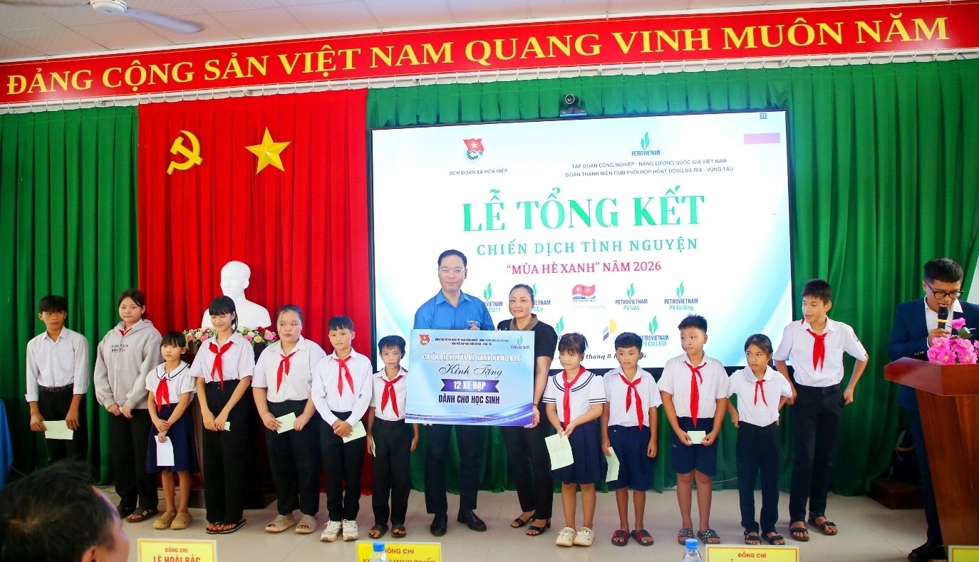 Cụm phối hợp hoạt động Bà Rịa - Vũng Tàu tổng kết Chiến dịch tình nguyện Mùa hè xanh năm 2026