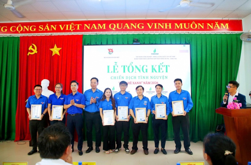 Cụm phối hợp hoạt động Bà Rịa - Vũng Tàu tổng kết Chiến dịch tình nguyện Mùa hè xanh năm 2026