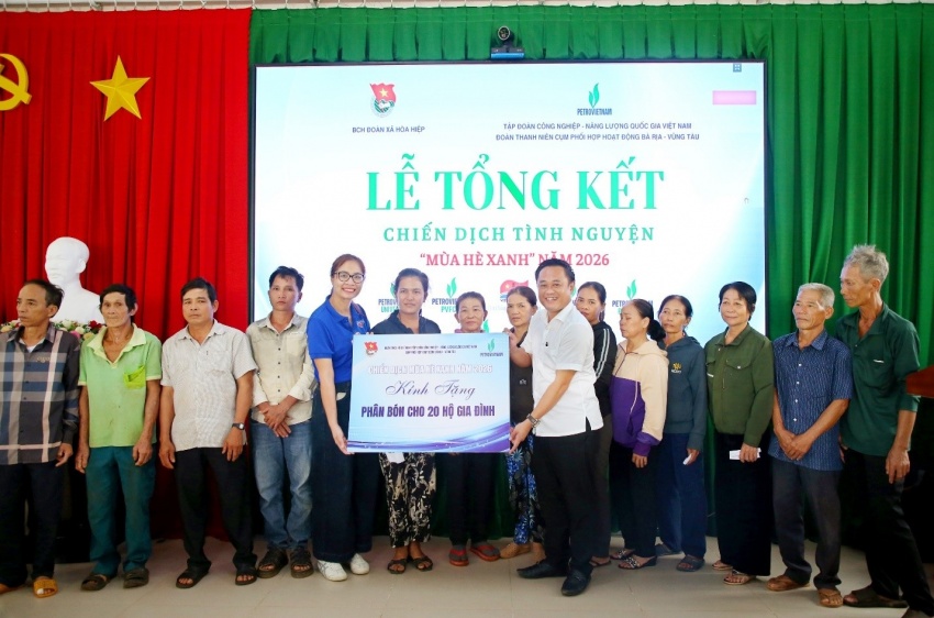 Cụm phối hợp hoạt động Bà Rịa - Vũng Tàu tổng kết Chiến dịch tình nguyện Mùa hè xanh năm 2026