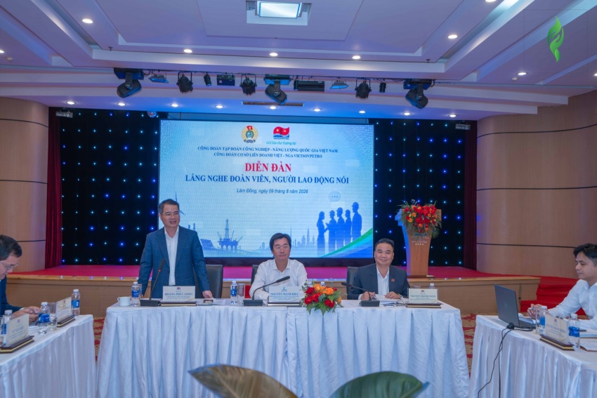 Công đoàn Vietsovpetro tổ chức Diễn đàn “Lắng nghe đoàn viên, người lao động nói”: Đổi mới, thiết thực và đồng hành từ cơ sở Công đoàn Vietsovpetro tổ chức Diễn đàn “Lắng nghe đoàn viên, người lao động nói”: Đồng hành cùng cơ sở