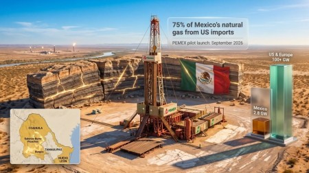 Mexico thử nghiệm khai thác khí đá phiến bằng phương pháp fracking