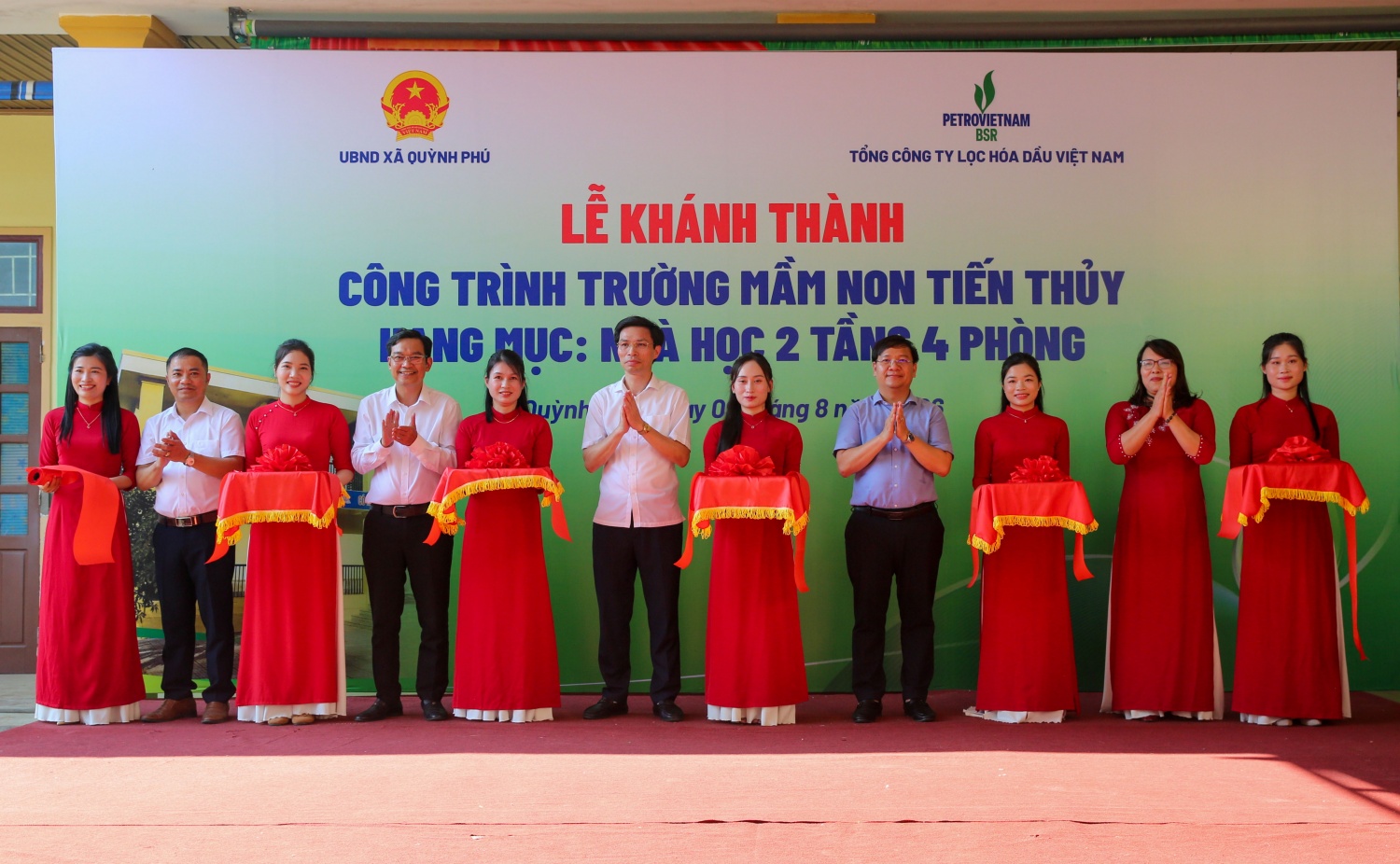 BSR khánh thành trường học, tri ân người có công tại quê hương Bác Hồ