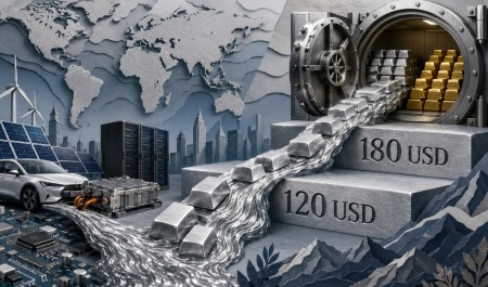 Vàng có lúc tăng gần 9%, bạc gần 15% trong chưa đầy hai tuần