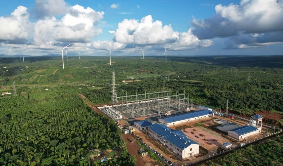 Dự án điện gió vốn FDI lớn nhất Đắk Lắk hòa lưới điện quốc gia