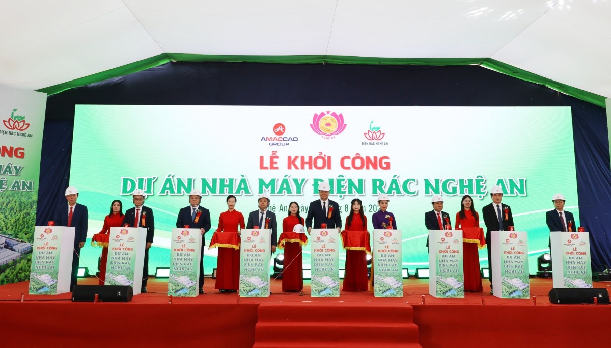 Nghệ An khởi công dự án nhà máy điện rác hơn 4.000 tỷ đồng